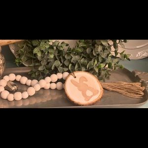 Beaded bunny garland